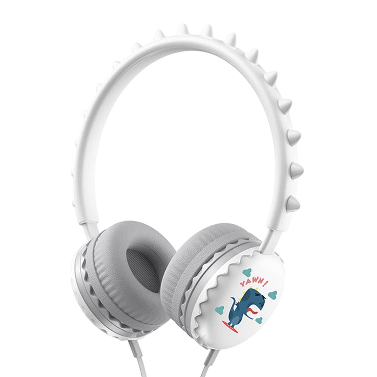 Kids Wired Headphones Over Ear Lightweight Portable for Child white