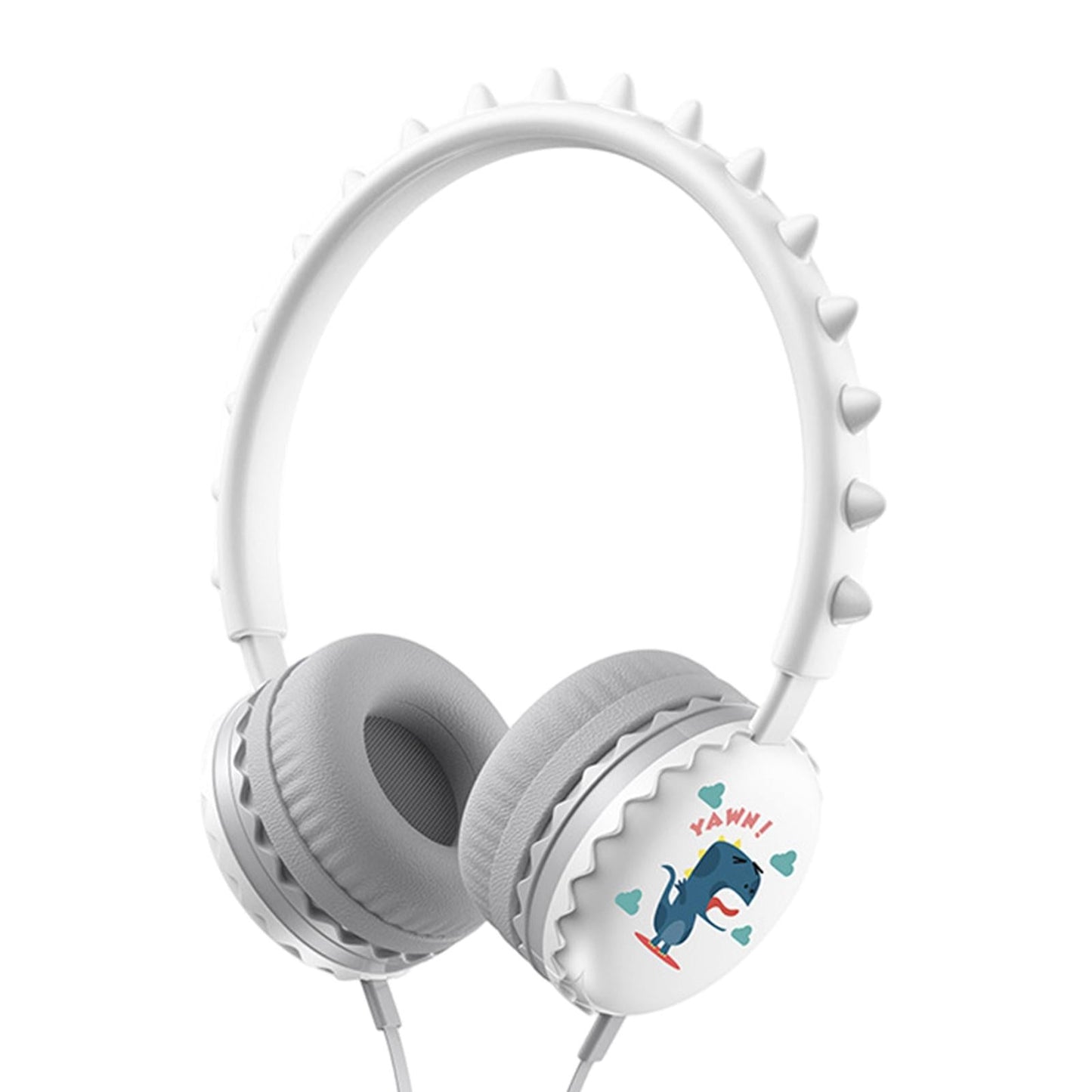 Kids Wired Headphones Over Ear Lightweight Portable for Child white