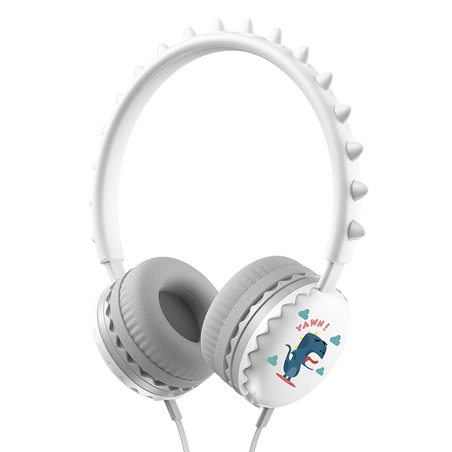 Kids Wired Headphones Over Ear Lightweight Portable for Child white