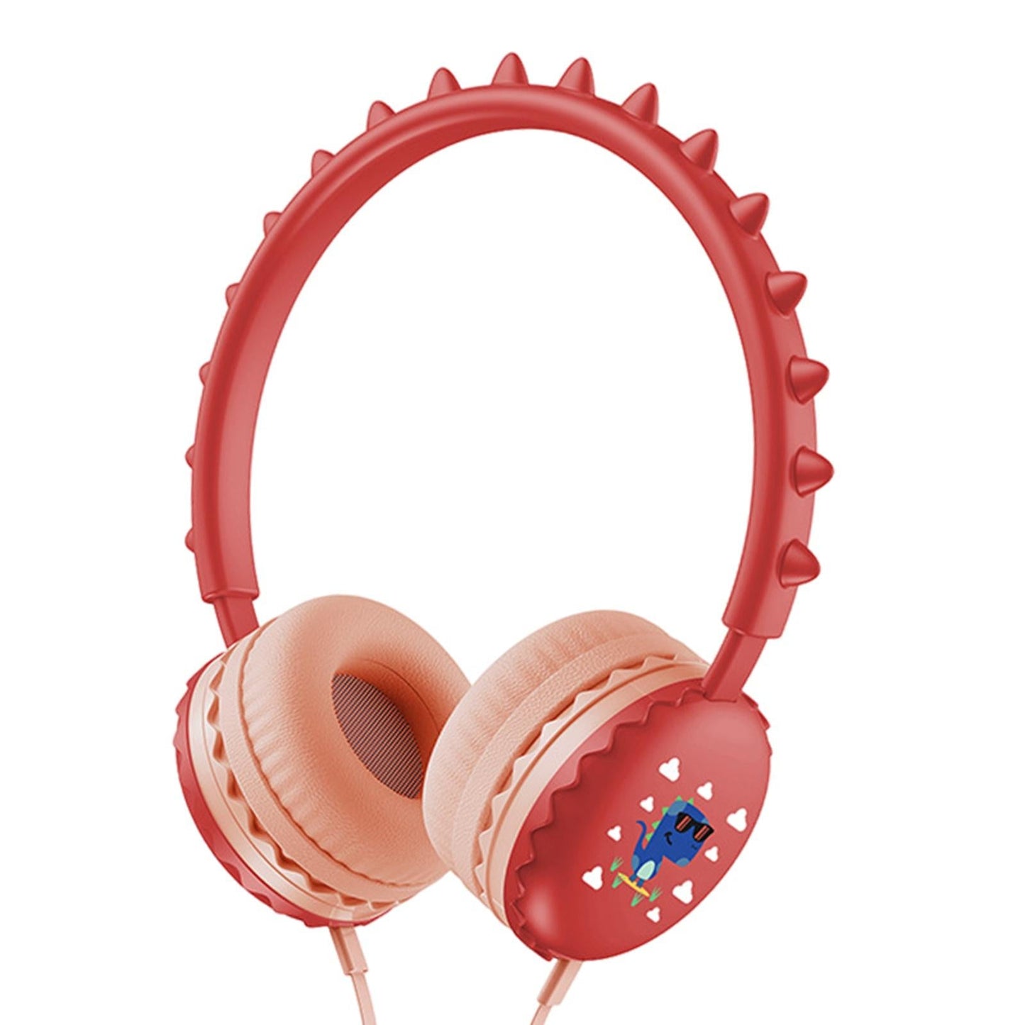 Kids Wired Headphones Over Ear Lightweight Portable for Child red
