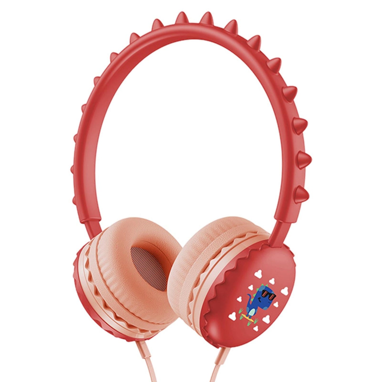 Kids Wired Headphones Over Ear Lightweight Portable for Child red