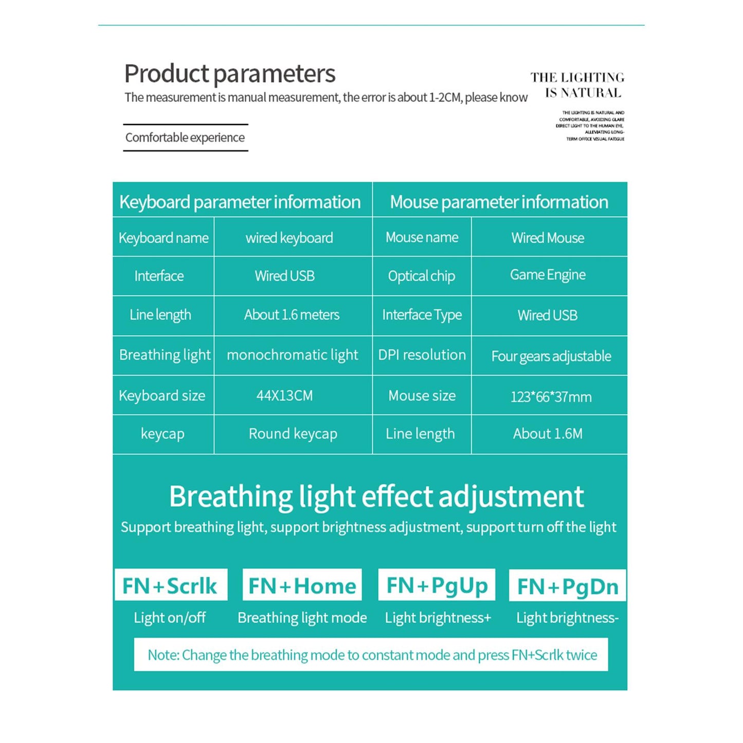 V8 Round Keycaps Gaming Wired Keyboard Mouse for PC Desktop Pink Combo