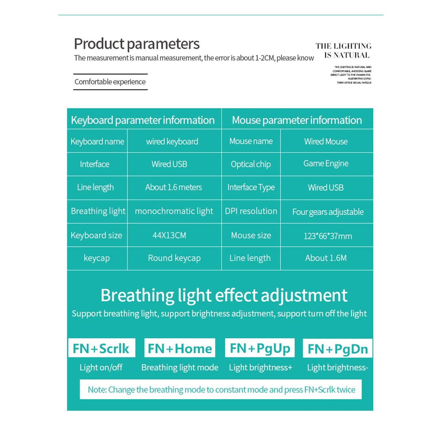 V8 Round Keycaps Gaming Wired Keyboard Mouse for PC Desktop Black