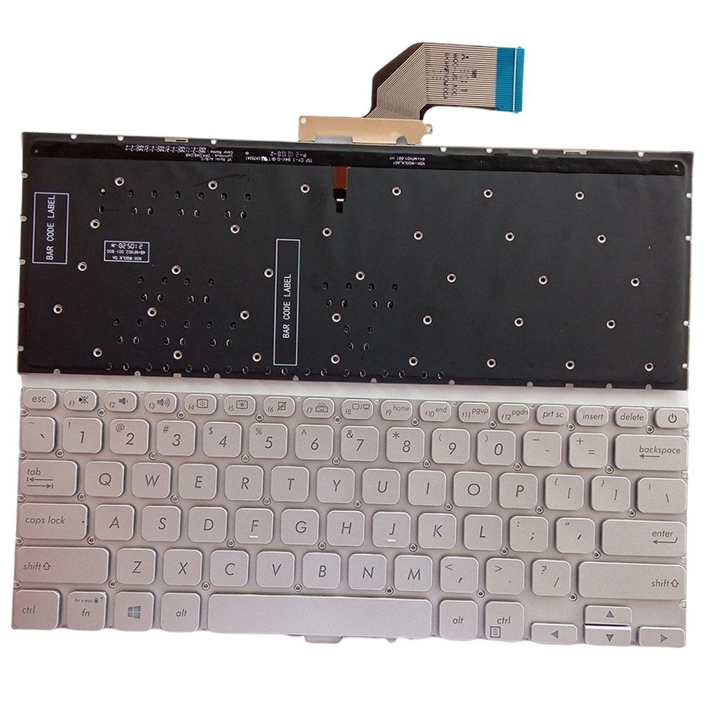 Laptop US Layout Keyboard Silver Replaces for ASUS S403F A403F x403F