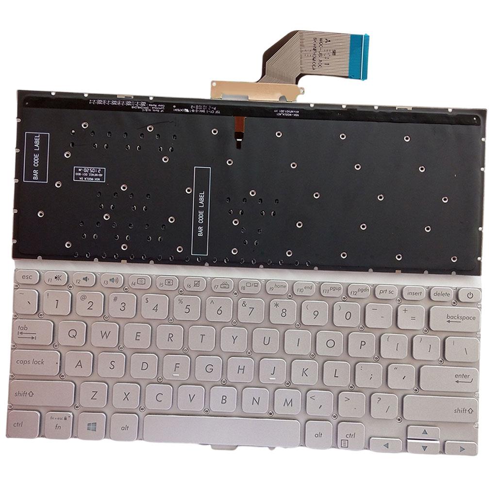 Laptop US Layout Keyboard Silver Replaces for ASUS S403F A403F x403F