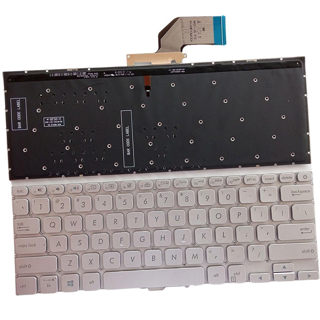 Laptop US Layout Keyboard Silver Replaces for ASUS S403F A403F x403F