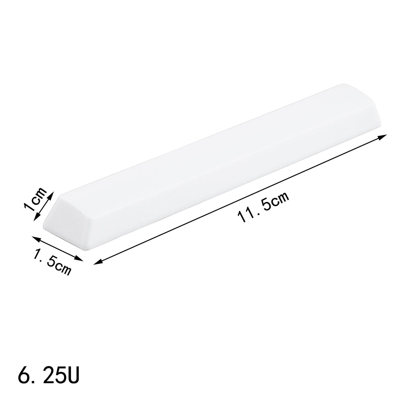 6.25U Spacebar Keycaps Colourful for Logitech Mechanical Keyboards Gamer White