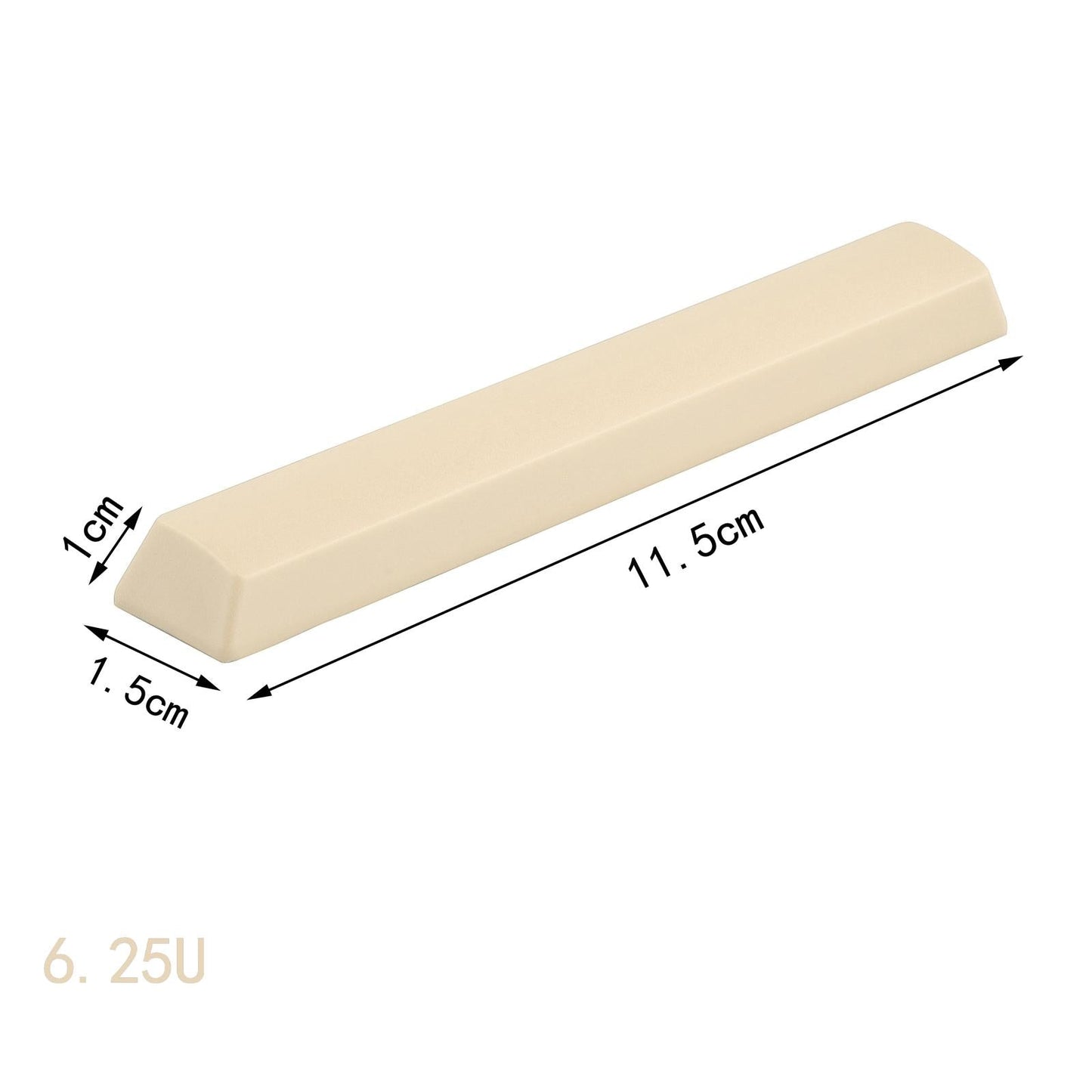 6.25U Spacebar Keycaps Colourful for Logitech Mechanical Keyboards Gamer Cream Color