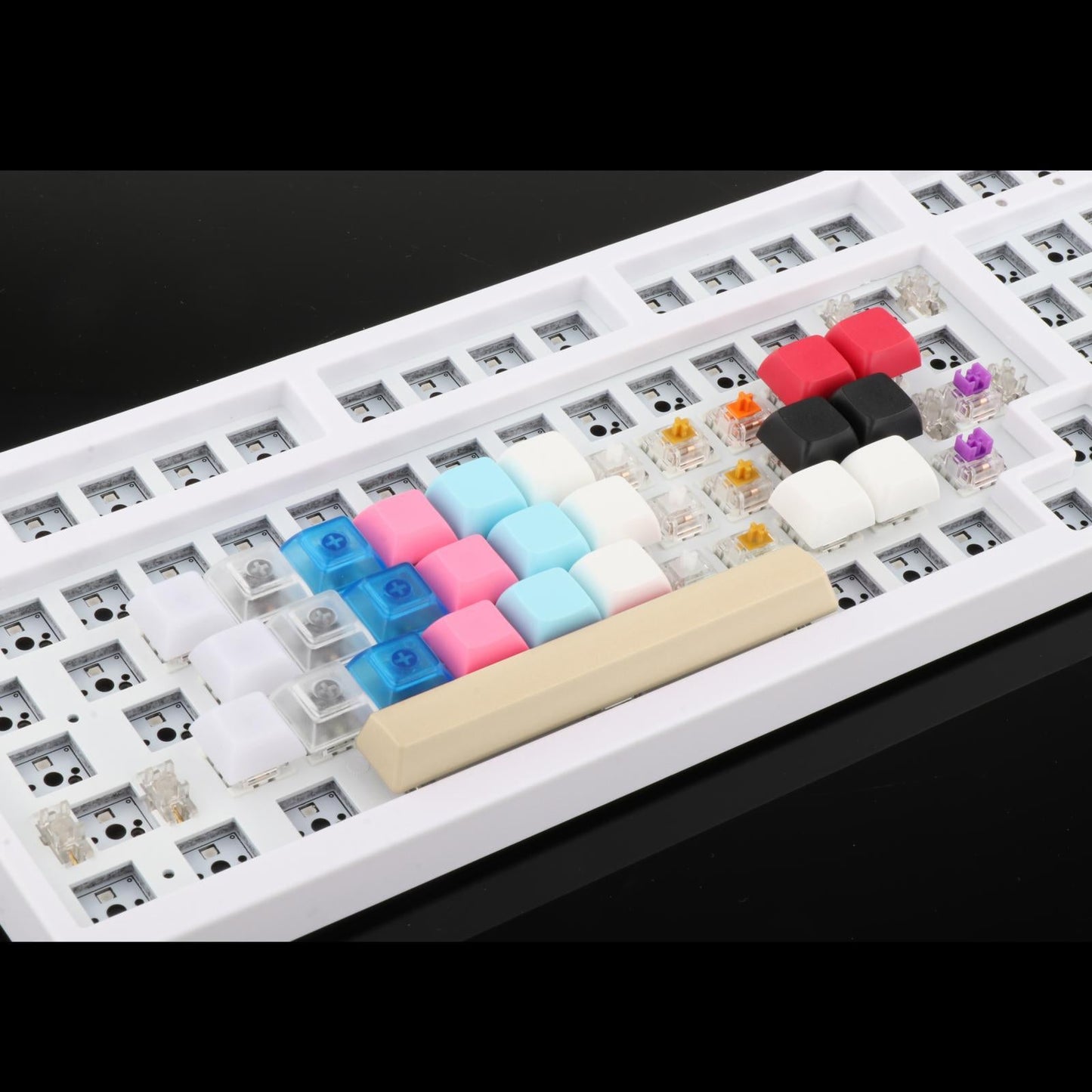 6.25U Spacebar Keycaps Colourful for Logitech Mechanical Keyboards Gamer Cream Color