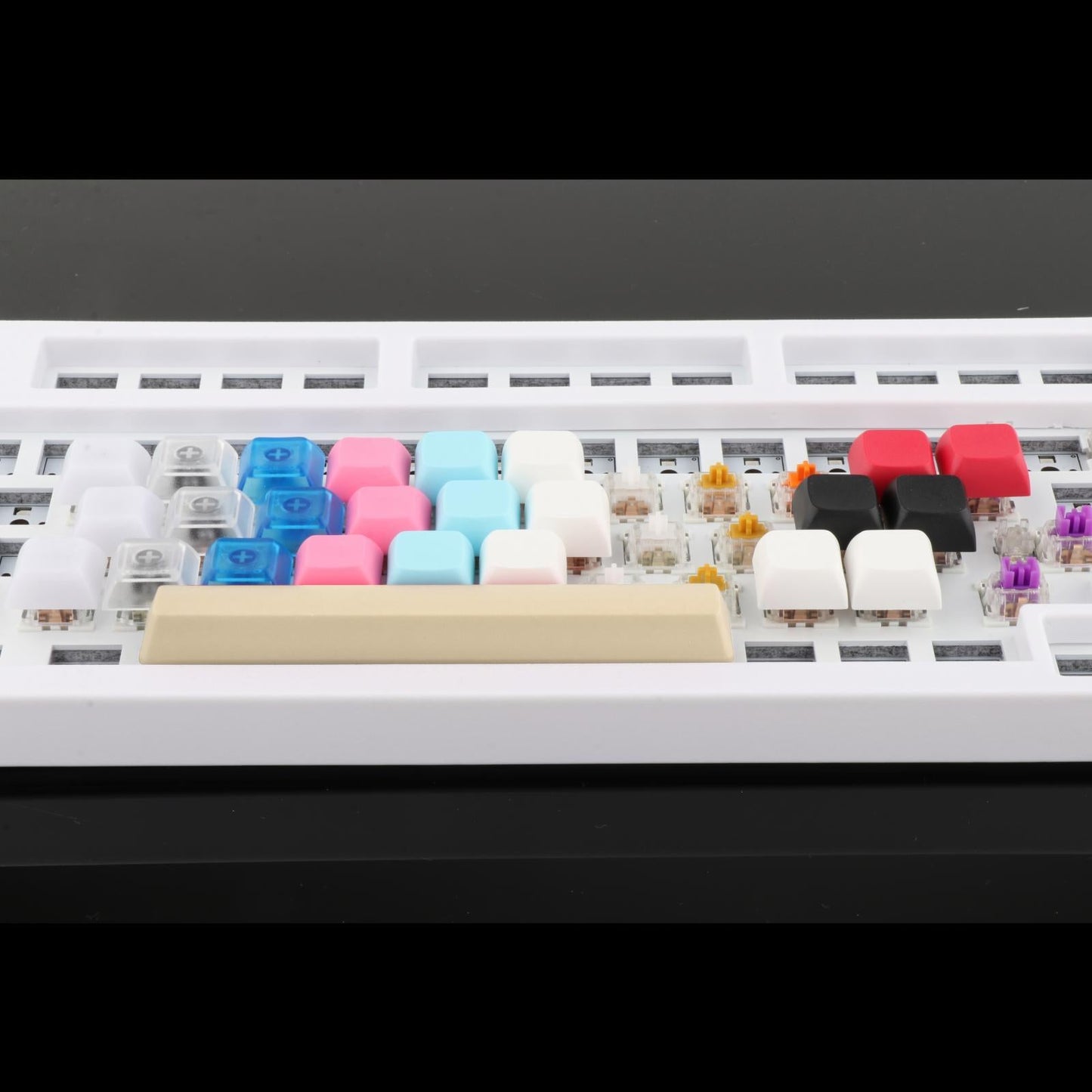 6.25U Spacebar Keycaps Colourful for Logitech Mechanical Keyboards Gamer Cream Color