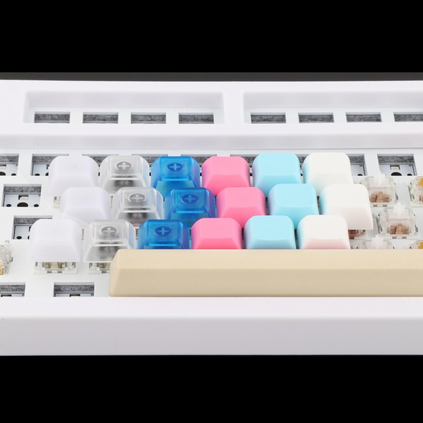 6.25U Spacebar Keycaps Colourful for Logitech Mechanical Keyboards Gamer Cream Color