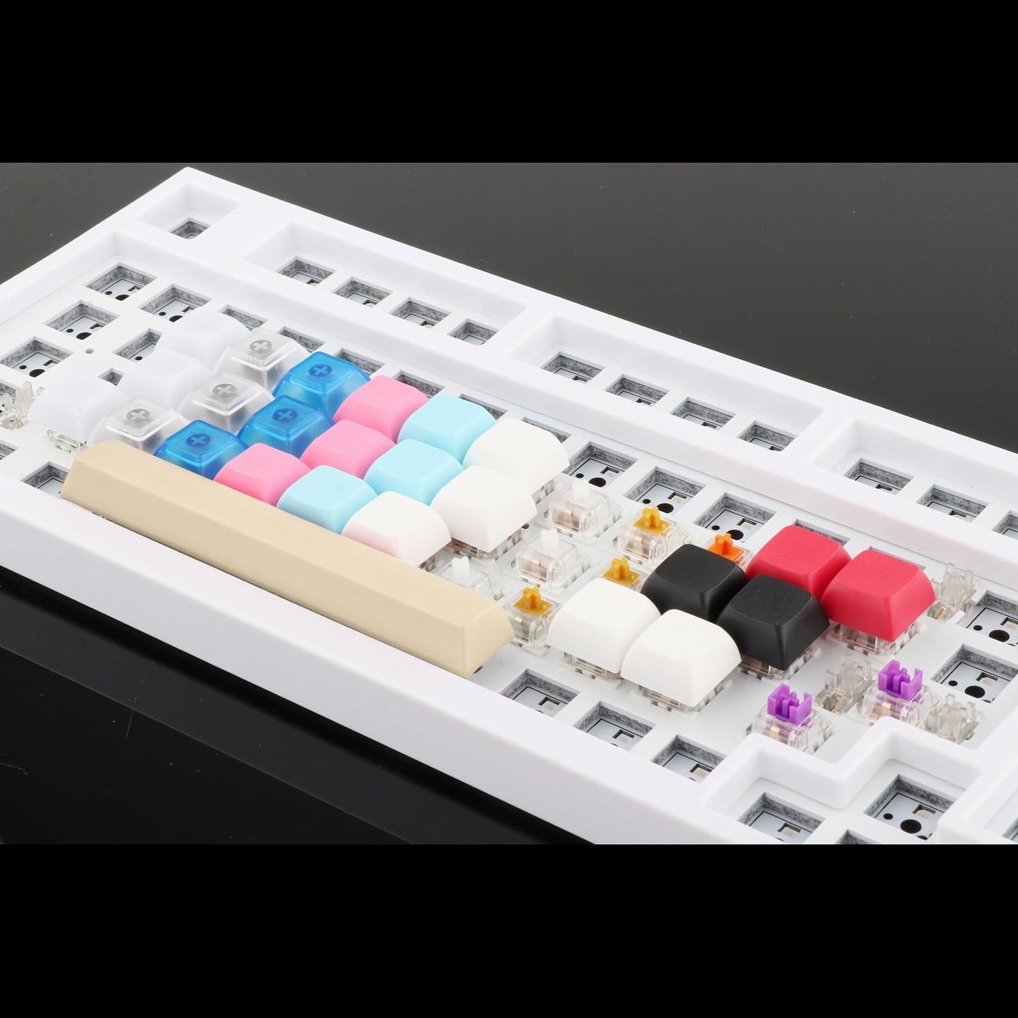 6.25U Spacebar Keycaps Colourful for Logitech Mechanical Keyboards Gamer Cream Color