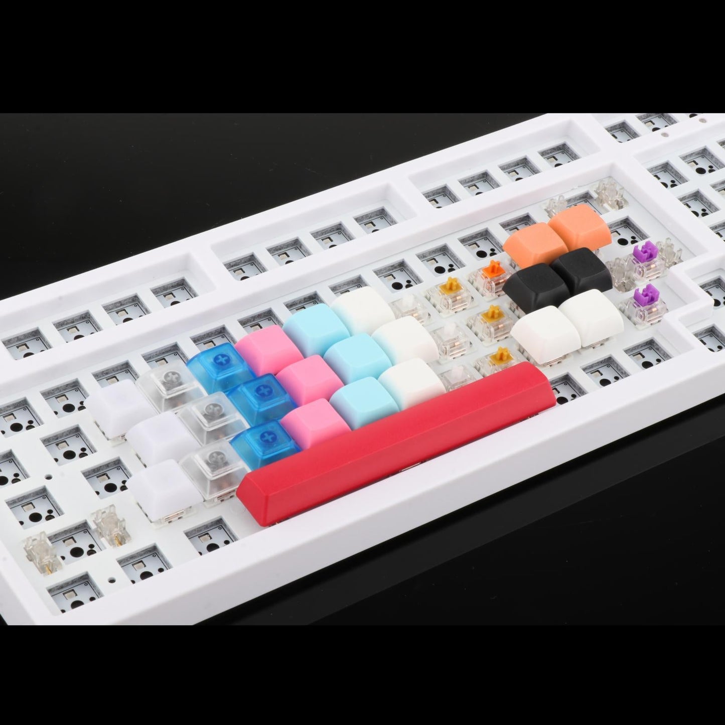 10x PBT Keycaps Set DIY Replacement Parts Game Lovers for CHERRY MX Switches Dark Orange