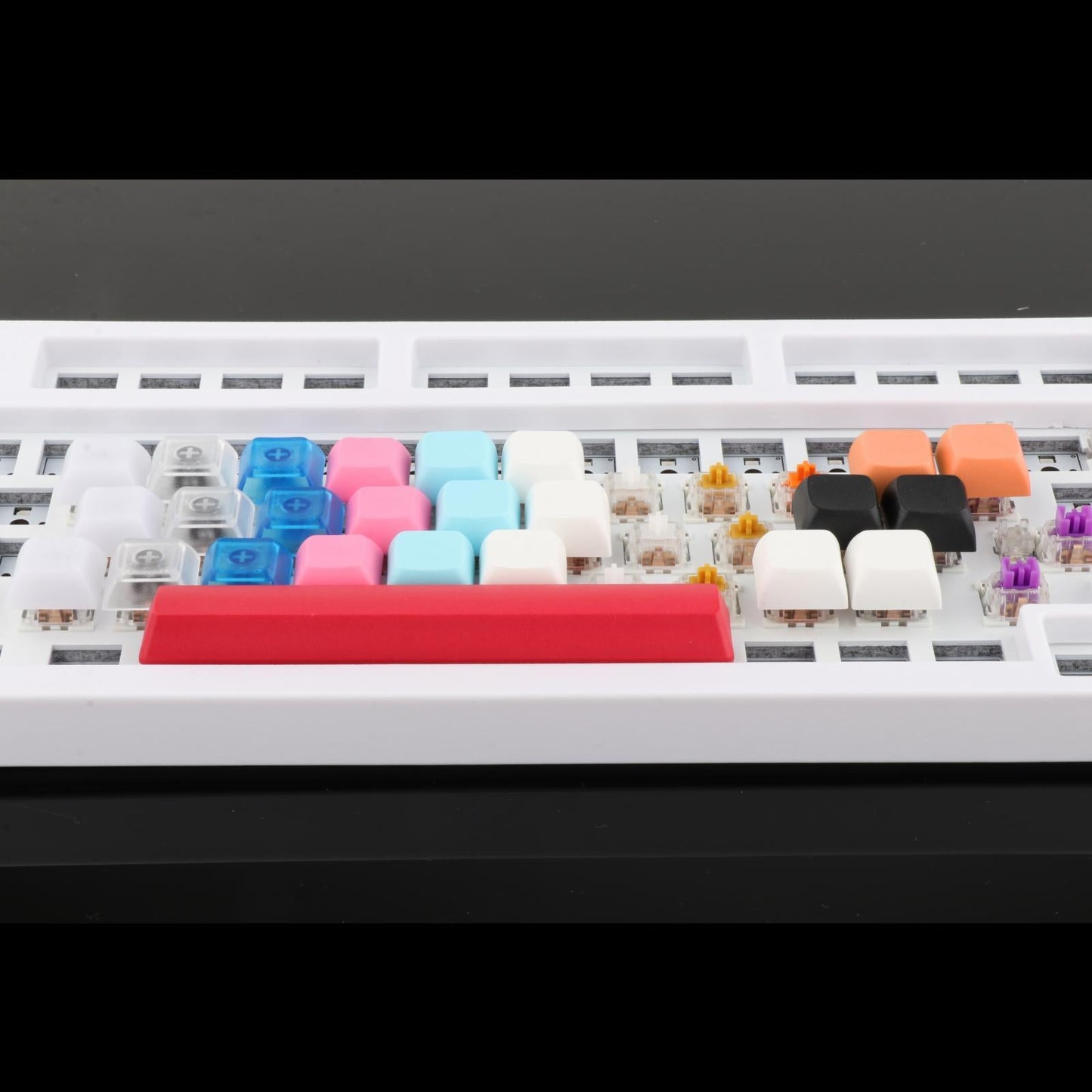 10x PBT Keycaps Set DIY Replacement Parts Game Lovers for CHERRY MX Switches Dark Orange