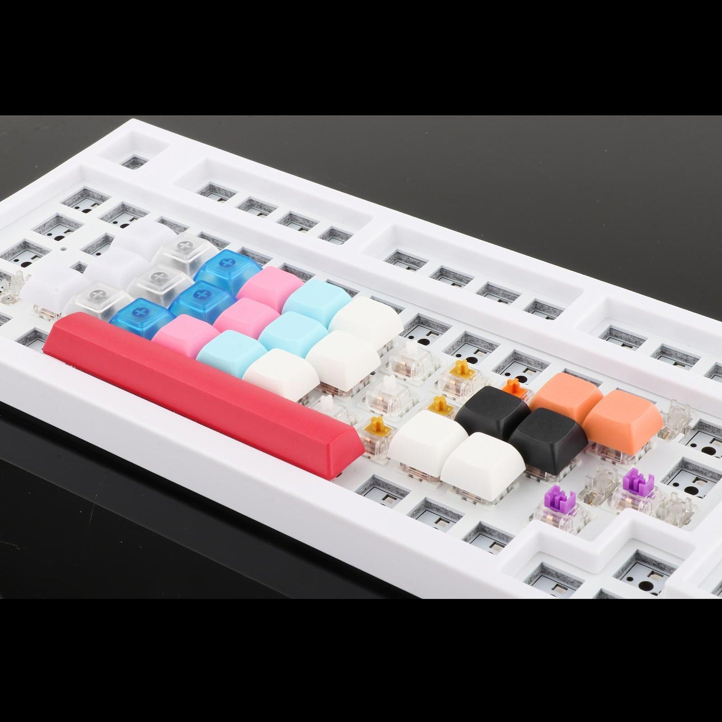 10x PBT Keycaps Set DIY Replacement Parts Game Lovers for CHERRY MX Switches Dark Orange