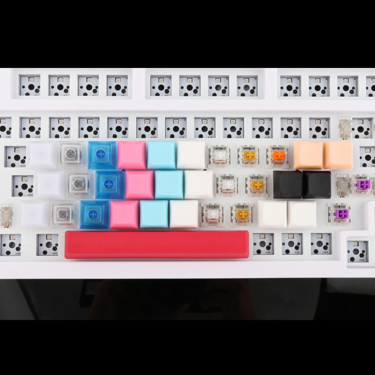 10x PBT Keycaps Set DIY Replacement Parts Game Lovers for CHERRY MX Switches Light Orange