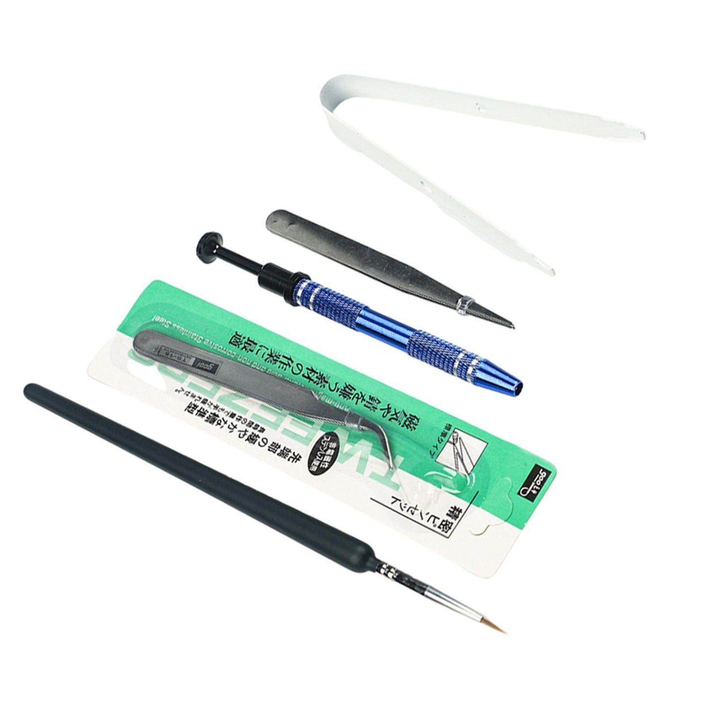 5Pcs Mechanical Keyboard Switch Lube Brushes Tool Kit for Stabilizer white