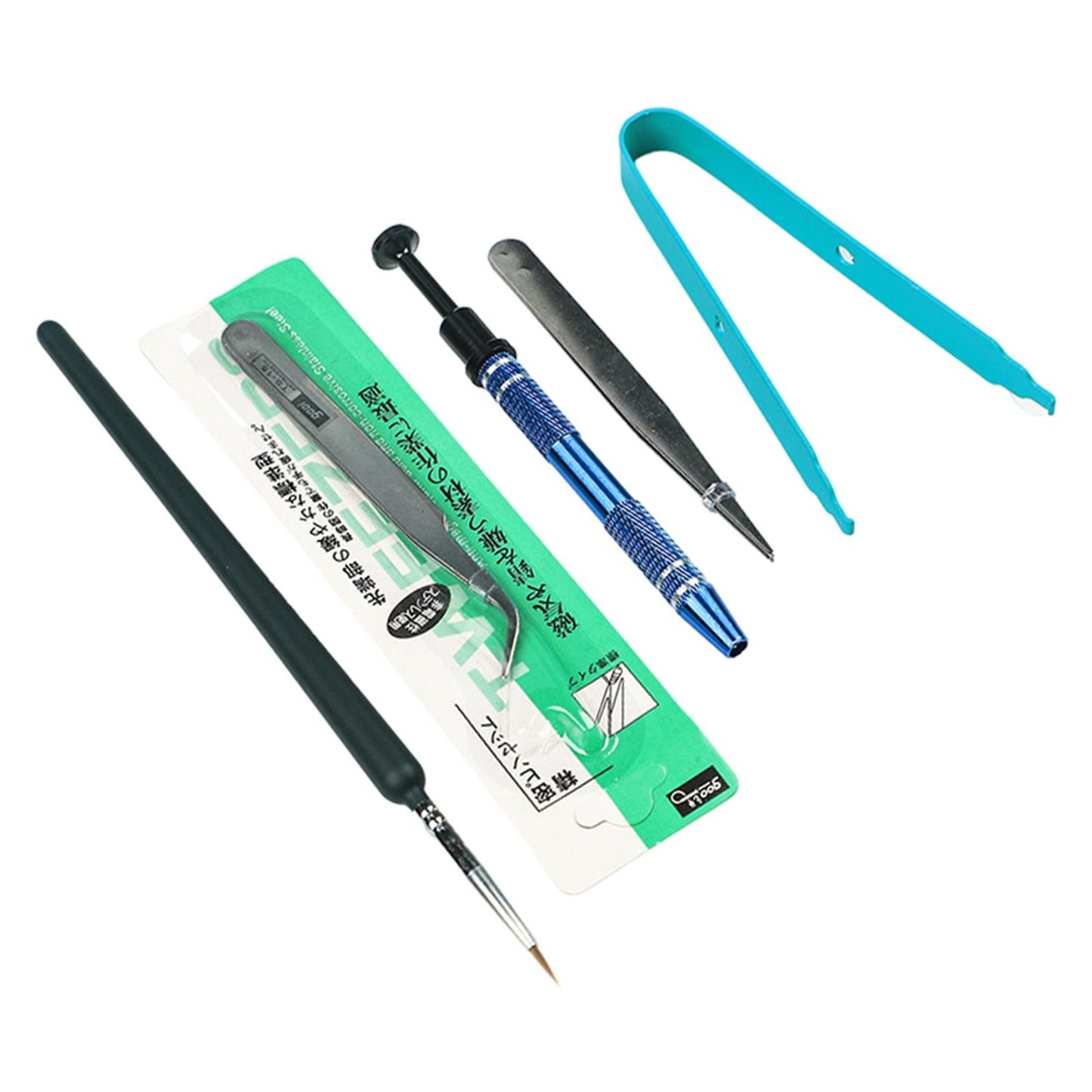 5Pcs Mechanical Keyboard Switch Lube Brushes Tool Kit for Stabilizer blue