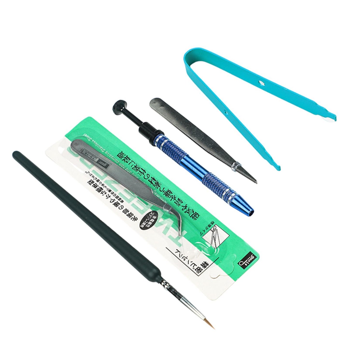 5Pcs Mechanical Keyboard Switch Lube Brushes Tool Kit for Stabilizer blue