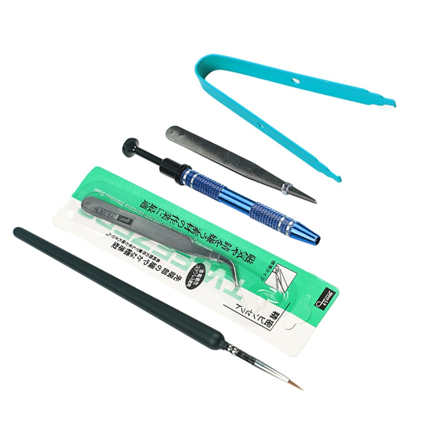 5Pcs Mechanical Keyboard Switch Lube Brushes Tool Kit for Stabilizer blue