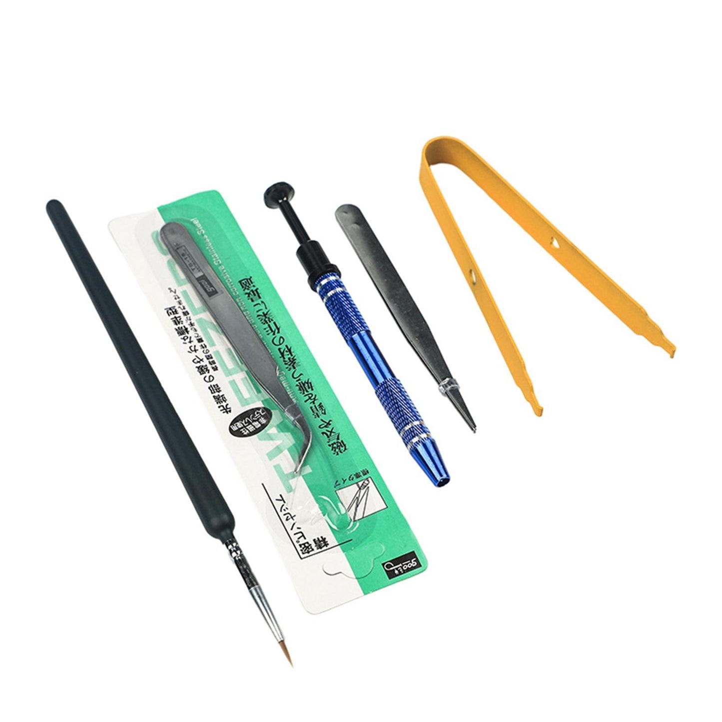 5Pcs Mechanical Keyboard Switch Lube Brushes Tool Kit for Stabilizer yellow