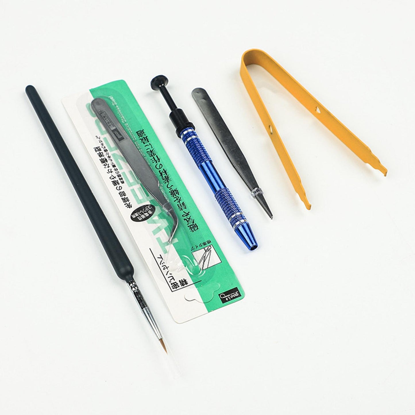 5Pcs Mechanical Keyboard Switch Lube Brushes Tool Kit for Stabilizer yellow