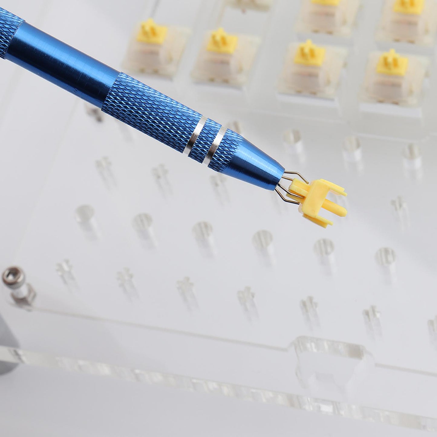 5Pcs Mechanical Keyboard Switch Lube Brushes Tool Kit for Stabilizer yellow