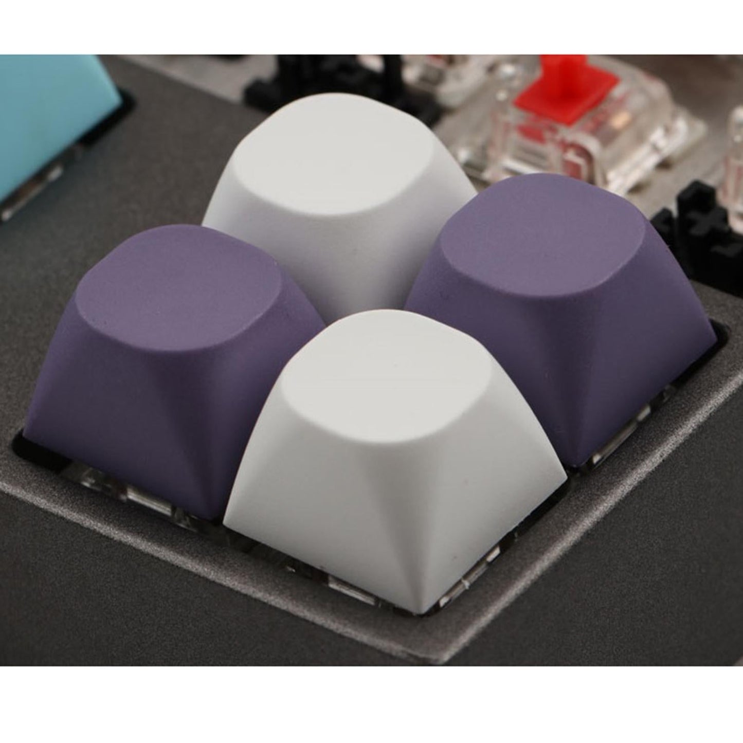 PBT Keycaps /MA Profile Ball Shape for All Cherrymx Mechanical Keyboard Light Purple