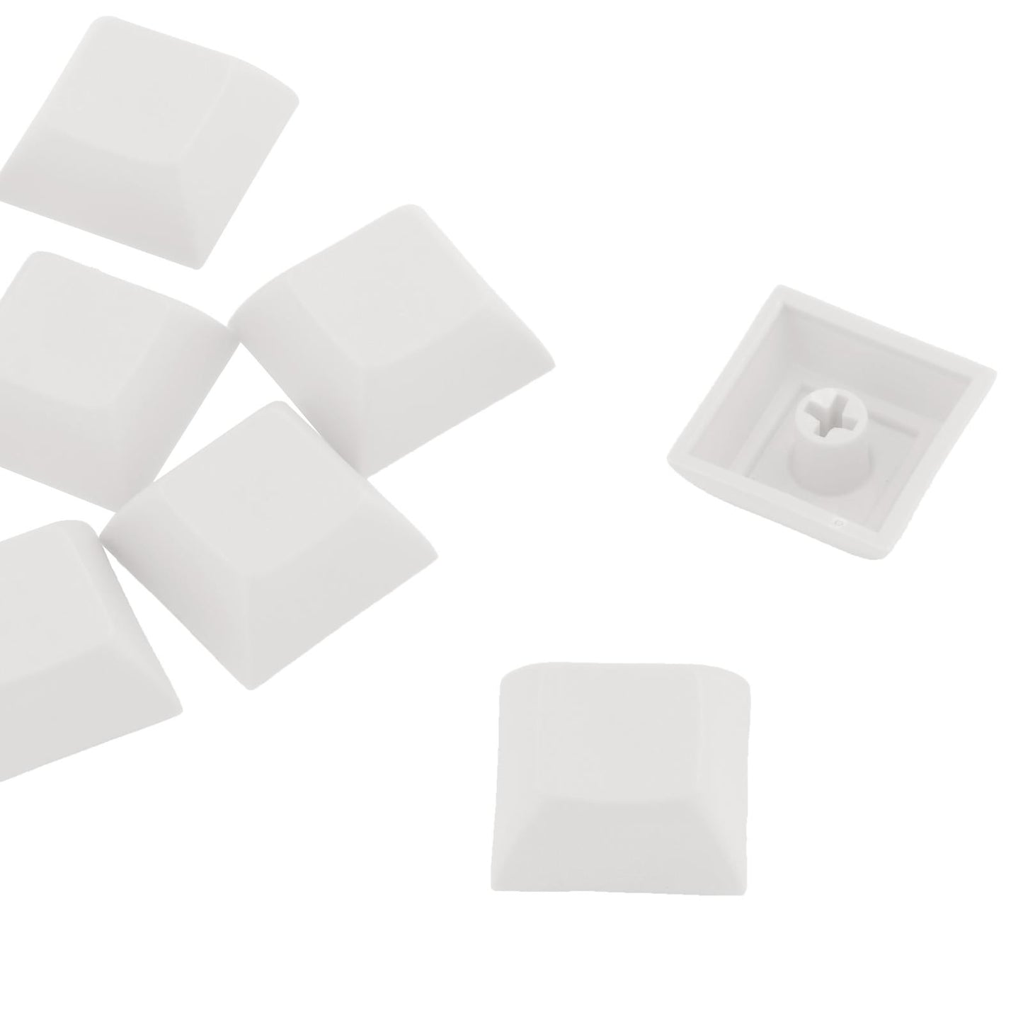 10x 1U Transparent Keycaps Thick PBT for Cherry MX Switches Game Lovers Light Gray