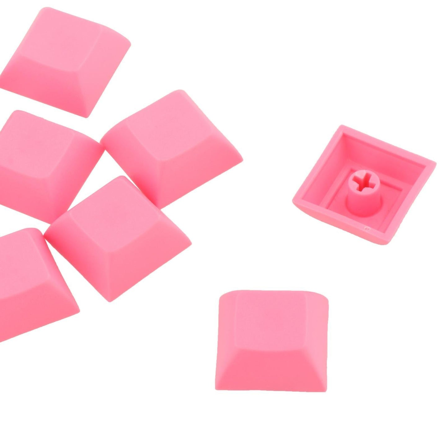 10x 1U Transparent Keycaps Thick PBT for Cherry MX Switches Game Lovers Red