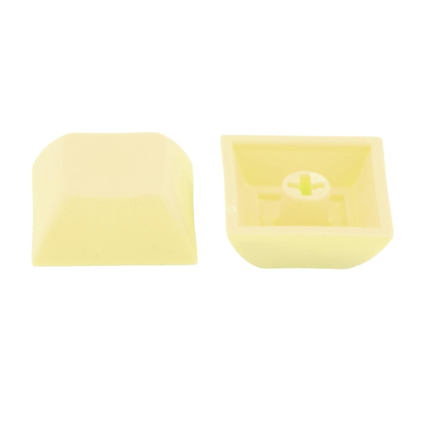 10x 1U Transparent Keycaps Thick PBT for Cherry MX Switches Game Lovers Yellow