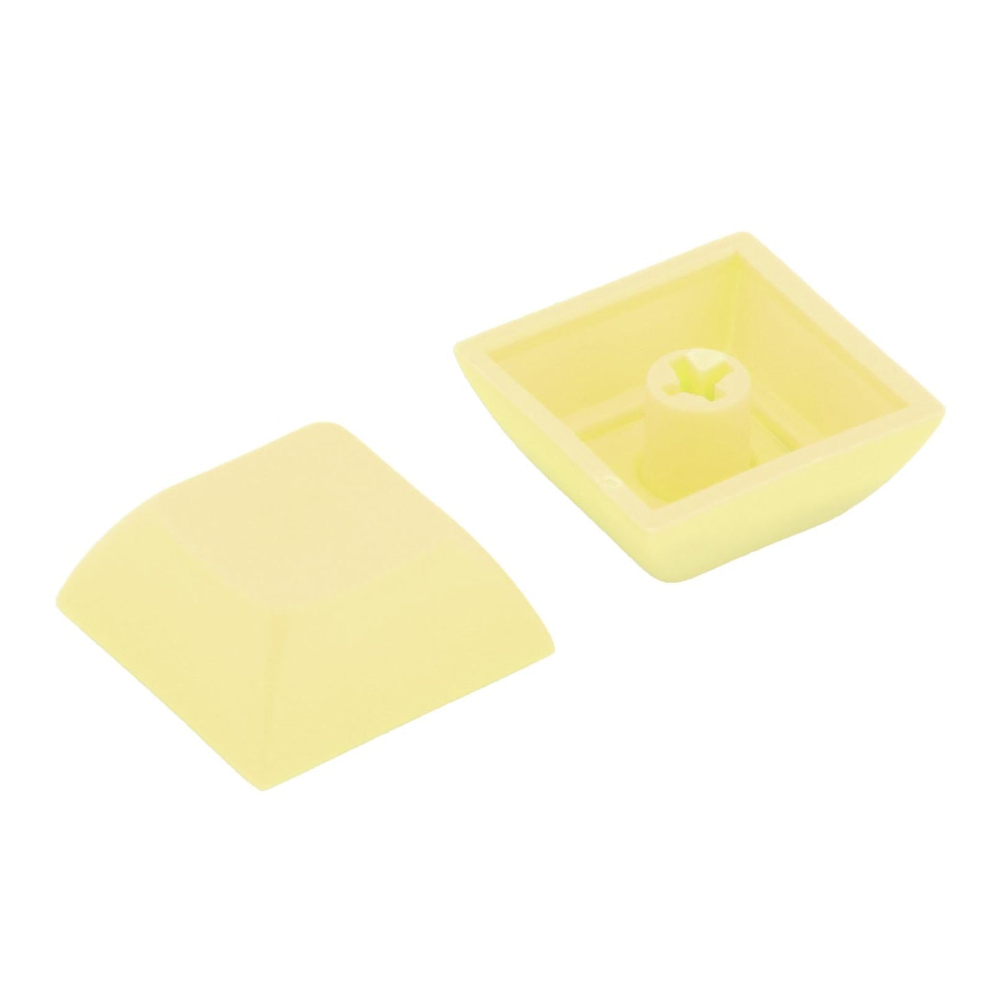 10x 1U Transparent Keycaps Thick PBT for Cherry MX Switches Game Lovers Yellow