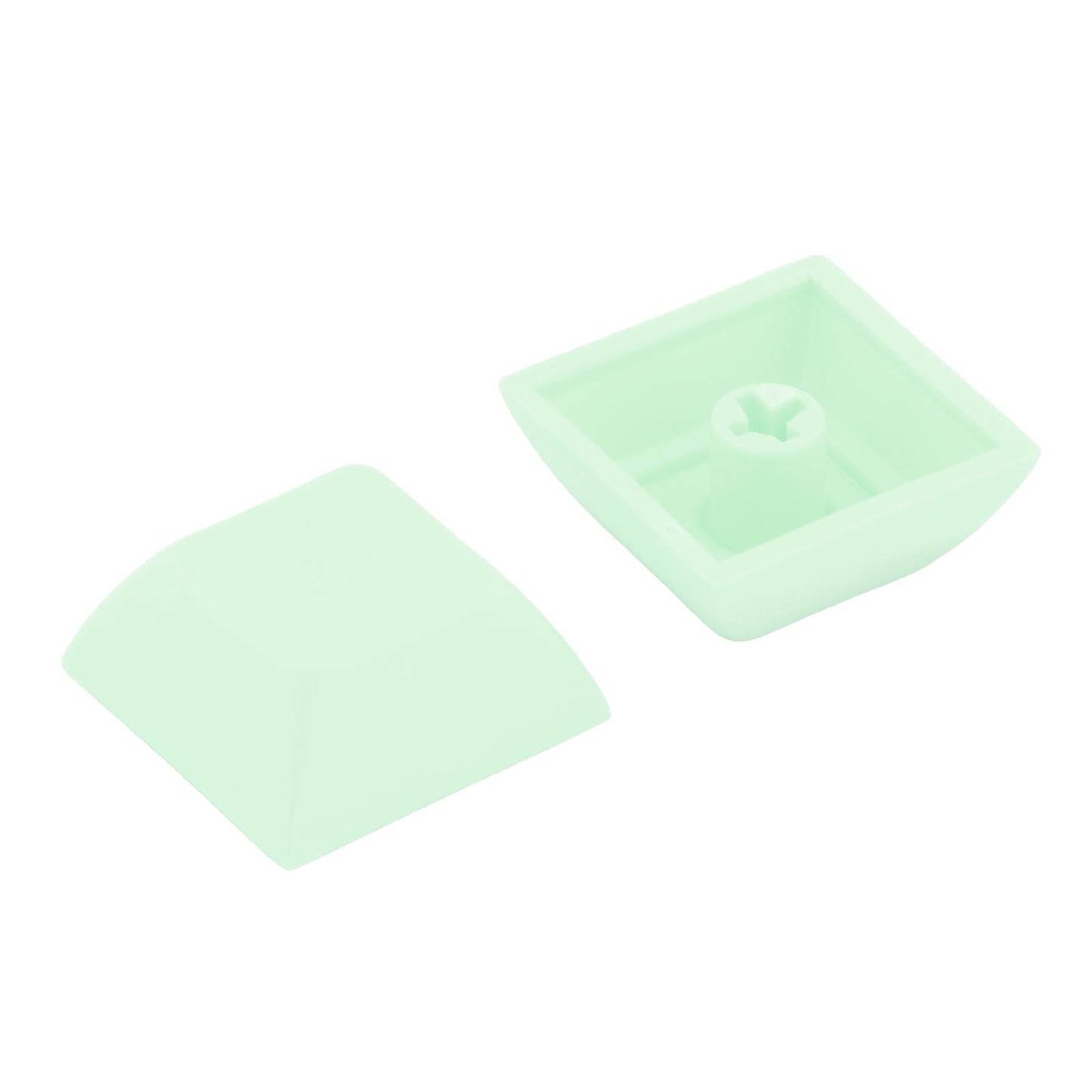 10x 1U Transparent Keycaps Thick PBT for Cherry MX Switches Game Lovers Green