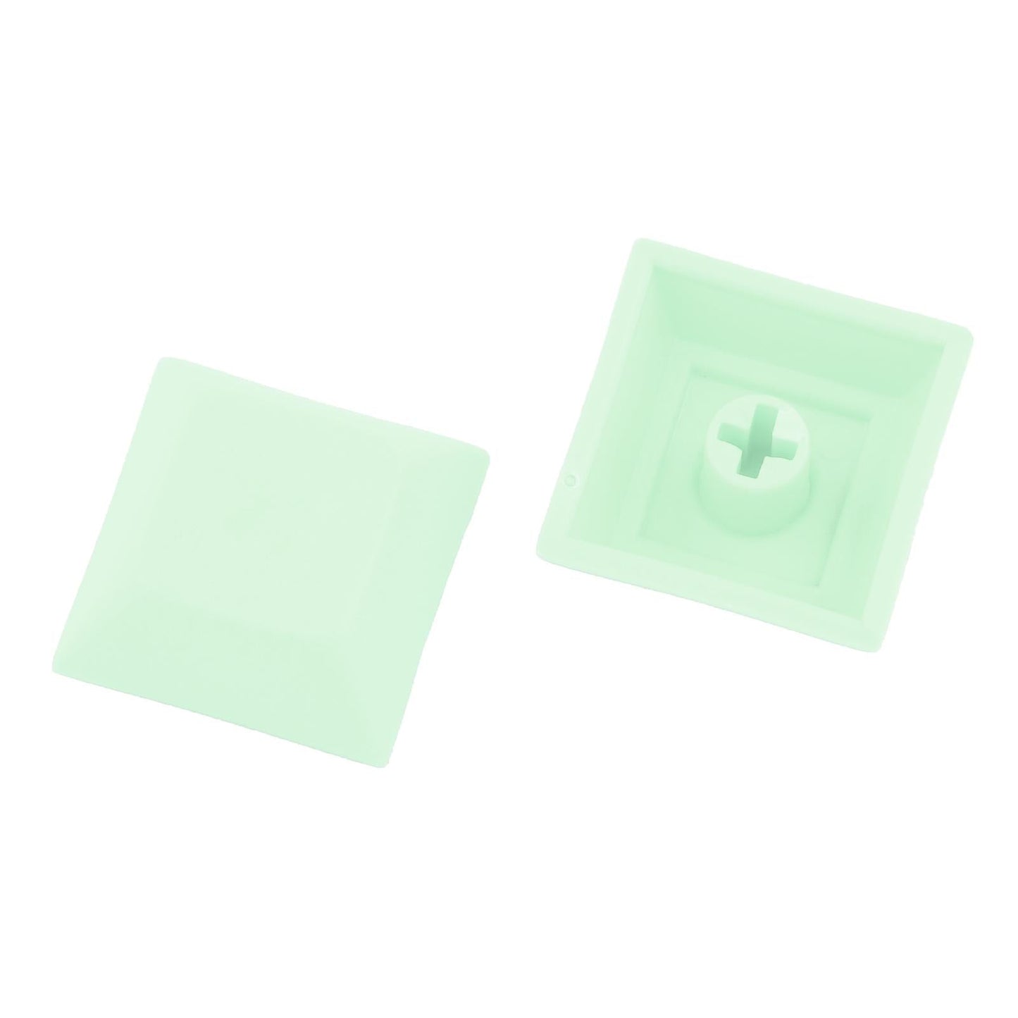 10x 1U Transparent Keycaps Thick PBT for Cherry MX Switches Game Lovers Green