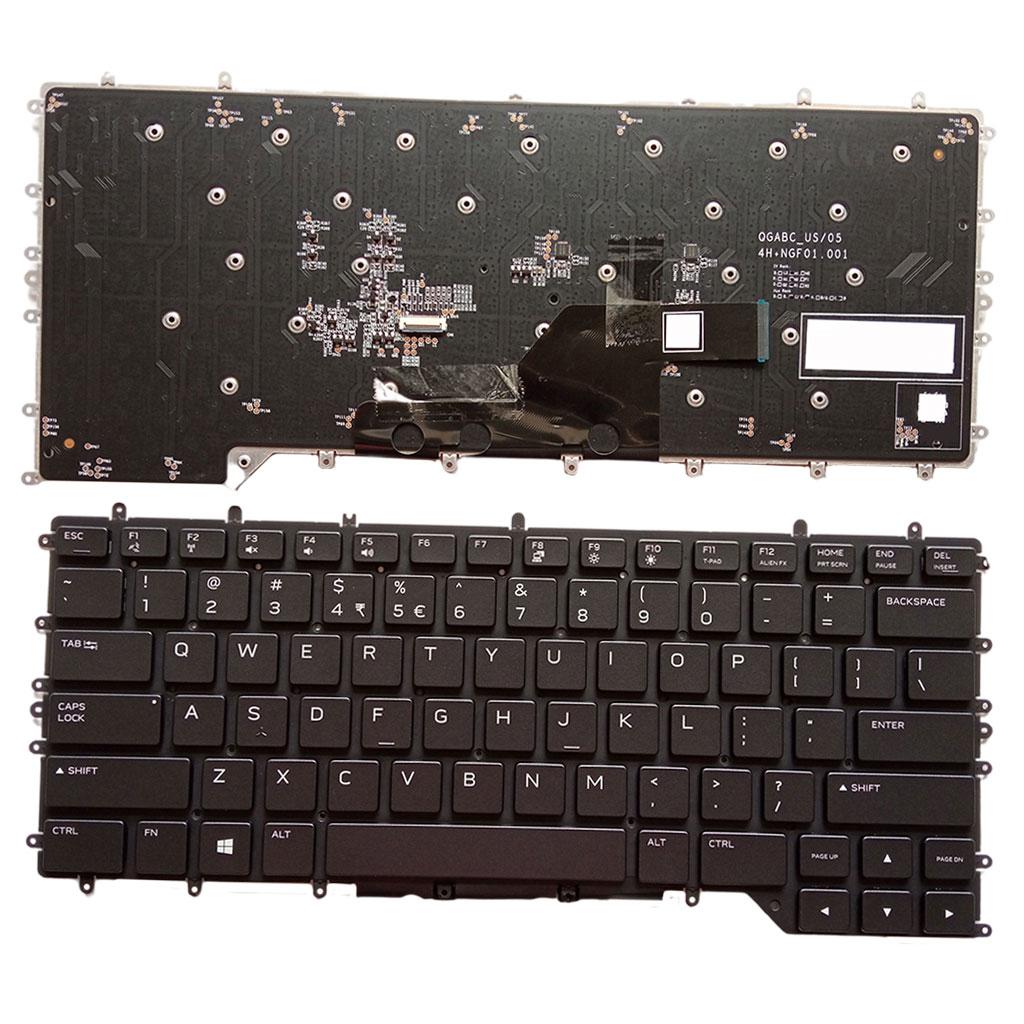 Backlit Keyboard US Layout Black for Dell Alienware M15 R3 R4 M15 R3 0Xjydd