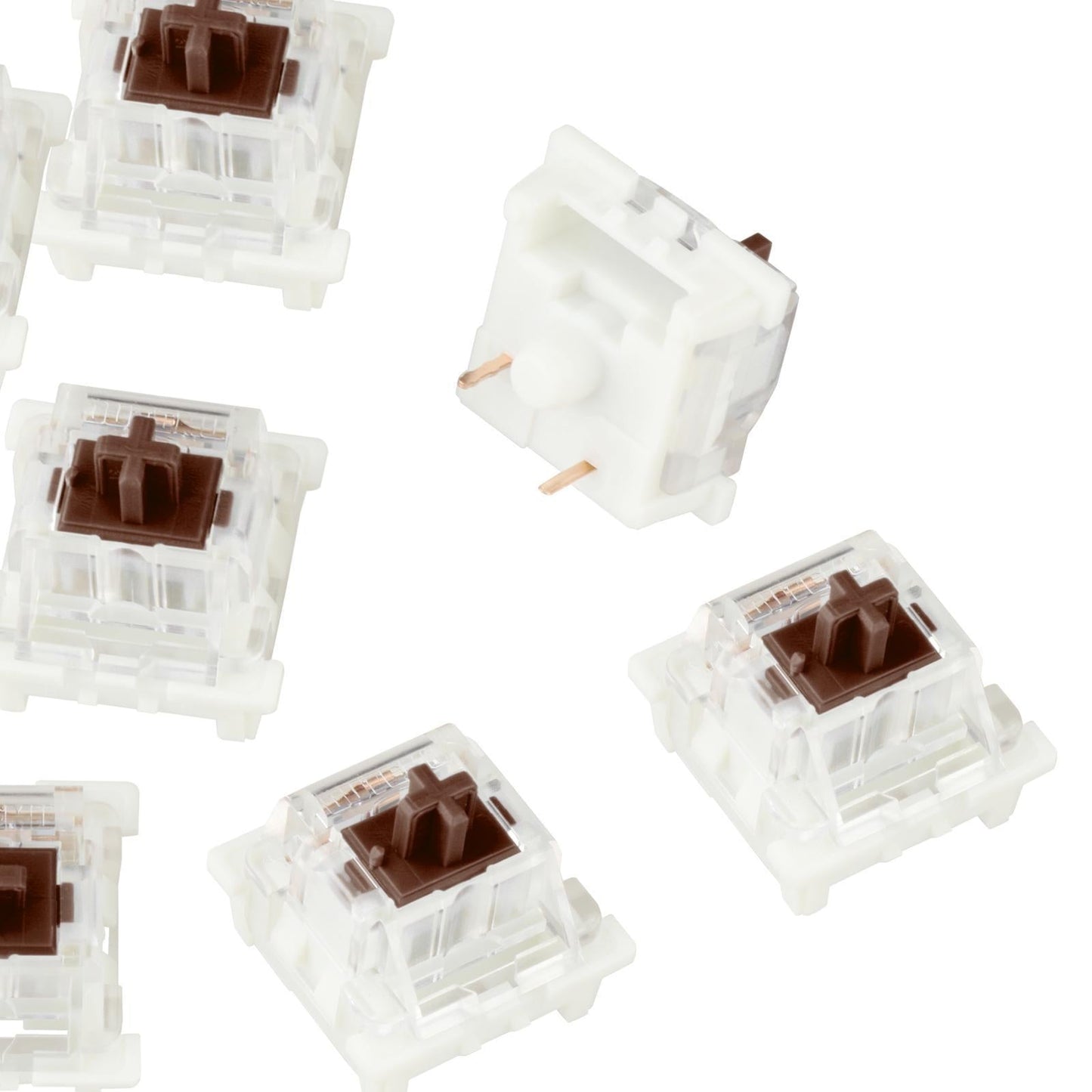 3Pin Mechanical Keyboard Switches RGB LED SMD Gaming for Keyboard Beginner Brown