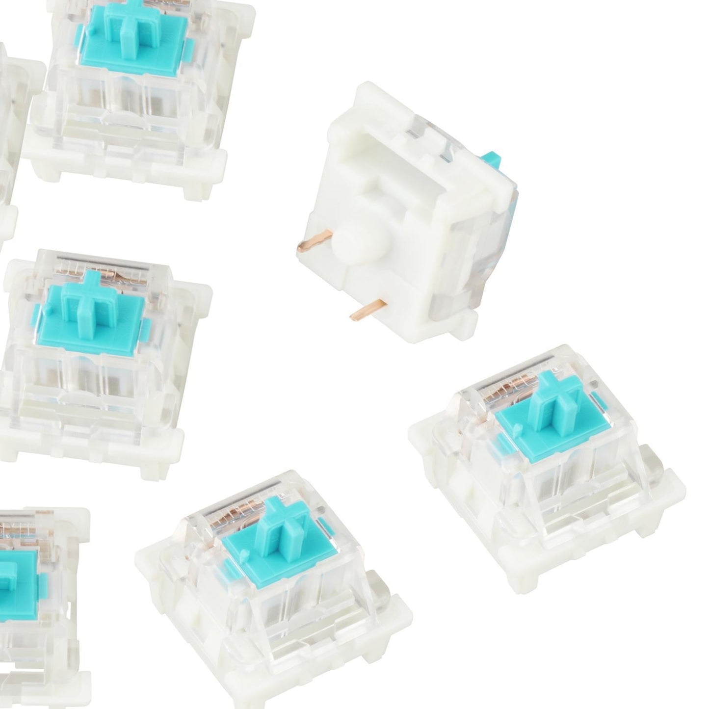 3Pin Mechanical Keyboard Switches RGB LED SMD Gaming for Keyboard Beginner Green