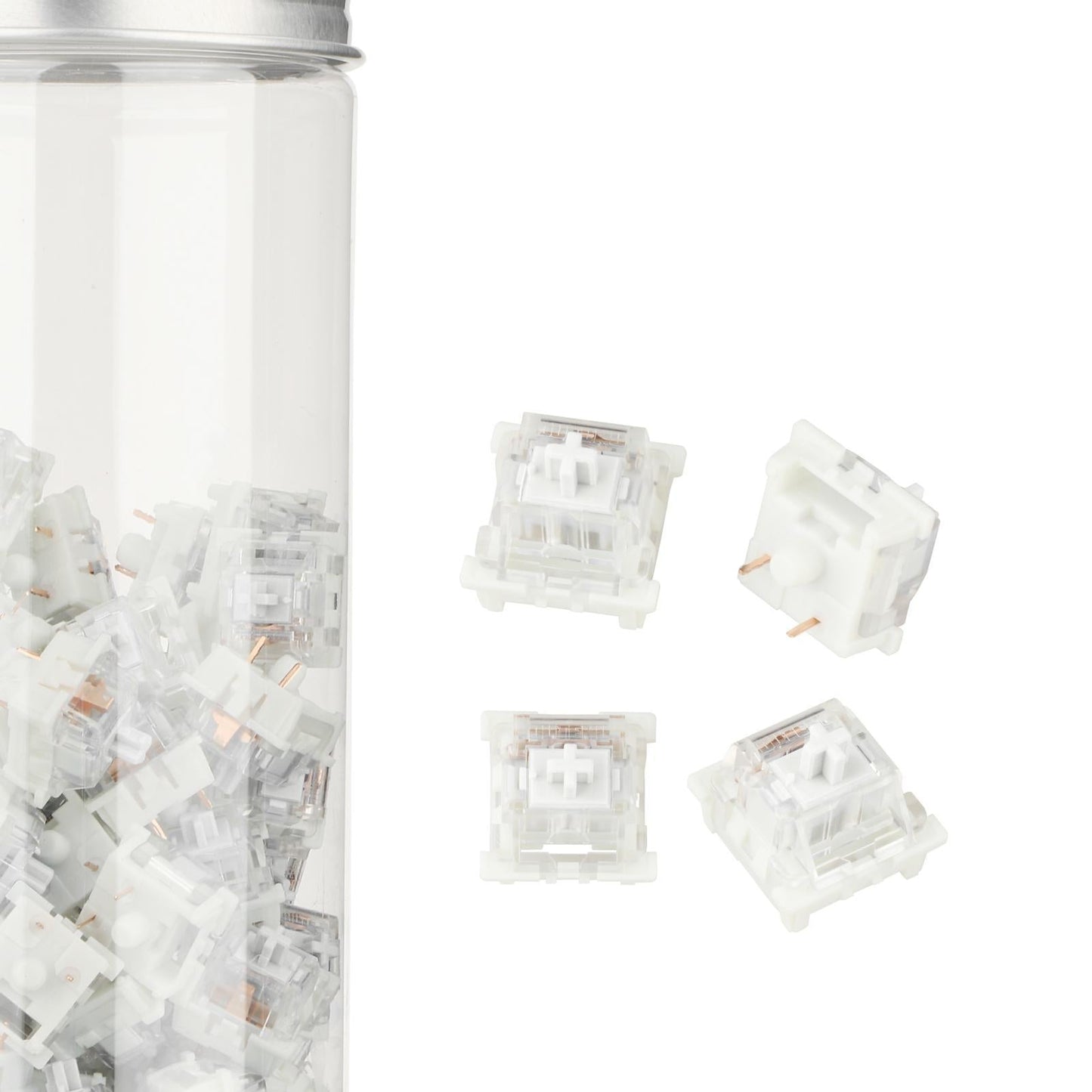 Mechanical Keyboard Switches for MX Switch Keyboard Beginner Enthusiast Silent White 70