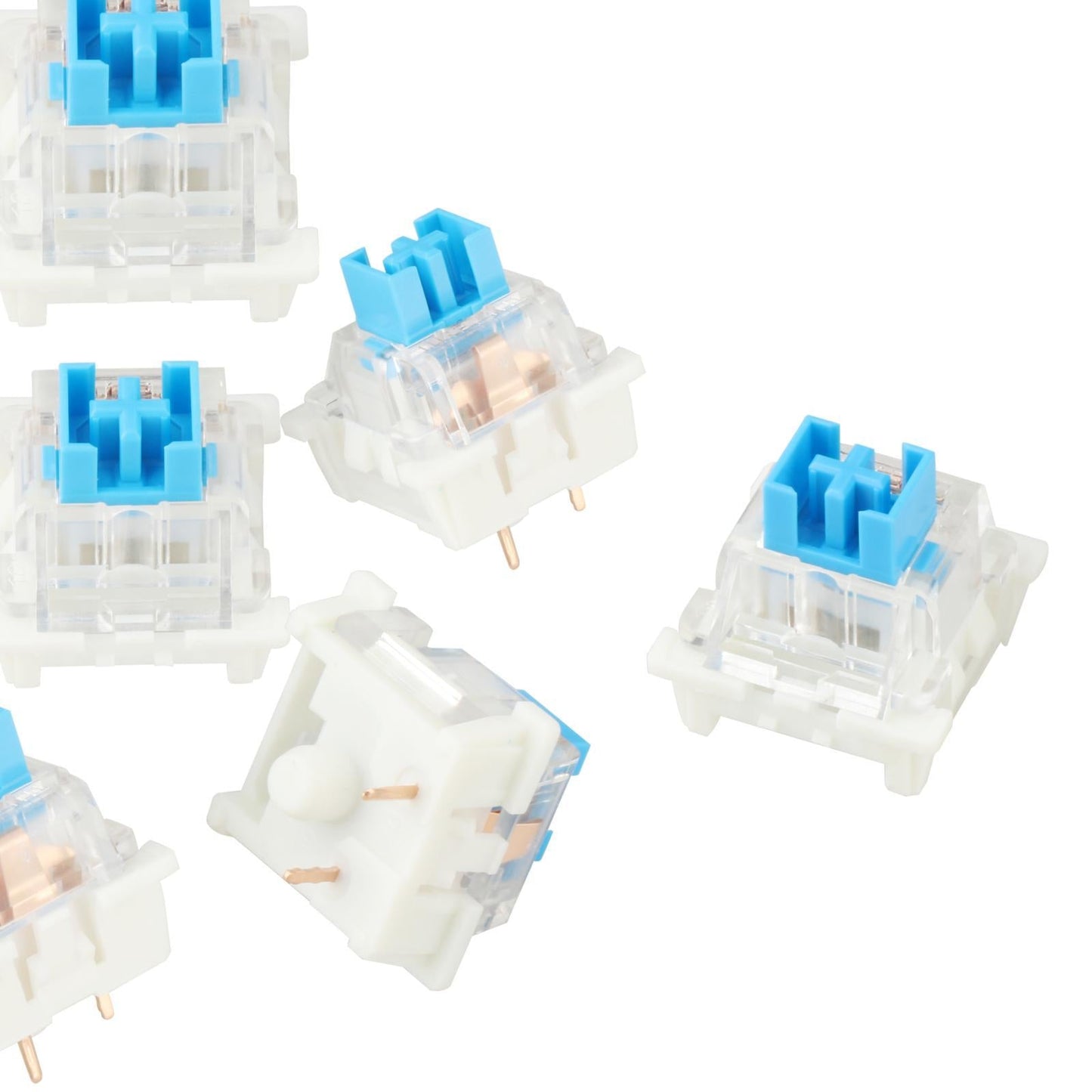 3Pin Mechanical Keyboard Switches RGB LED SMD Gaming for Keyboard Beginner Dustproof Blue