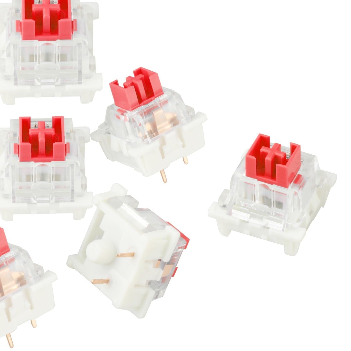 3Pin Mechanical Keyboard Switches RGB LED SMD Gaming for Keyboard Beginner Dustproof Red