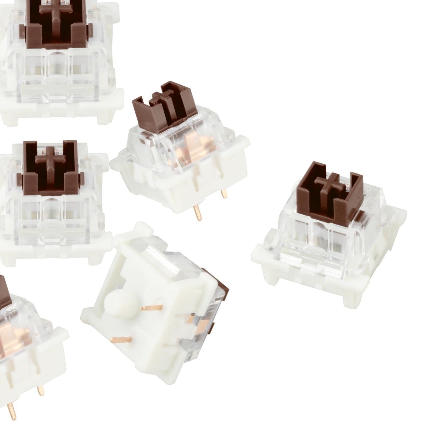 3Pin Mechanical Keyboard Switches RGB LED SMD Gaming for Keyboard Beginner Dustproof Brown