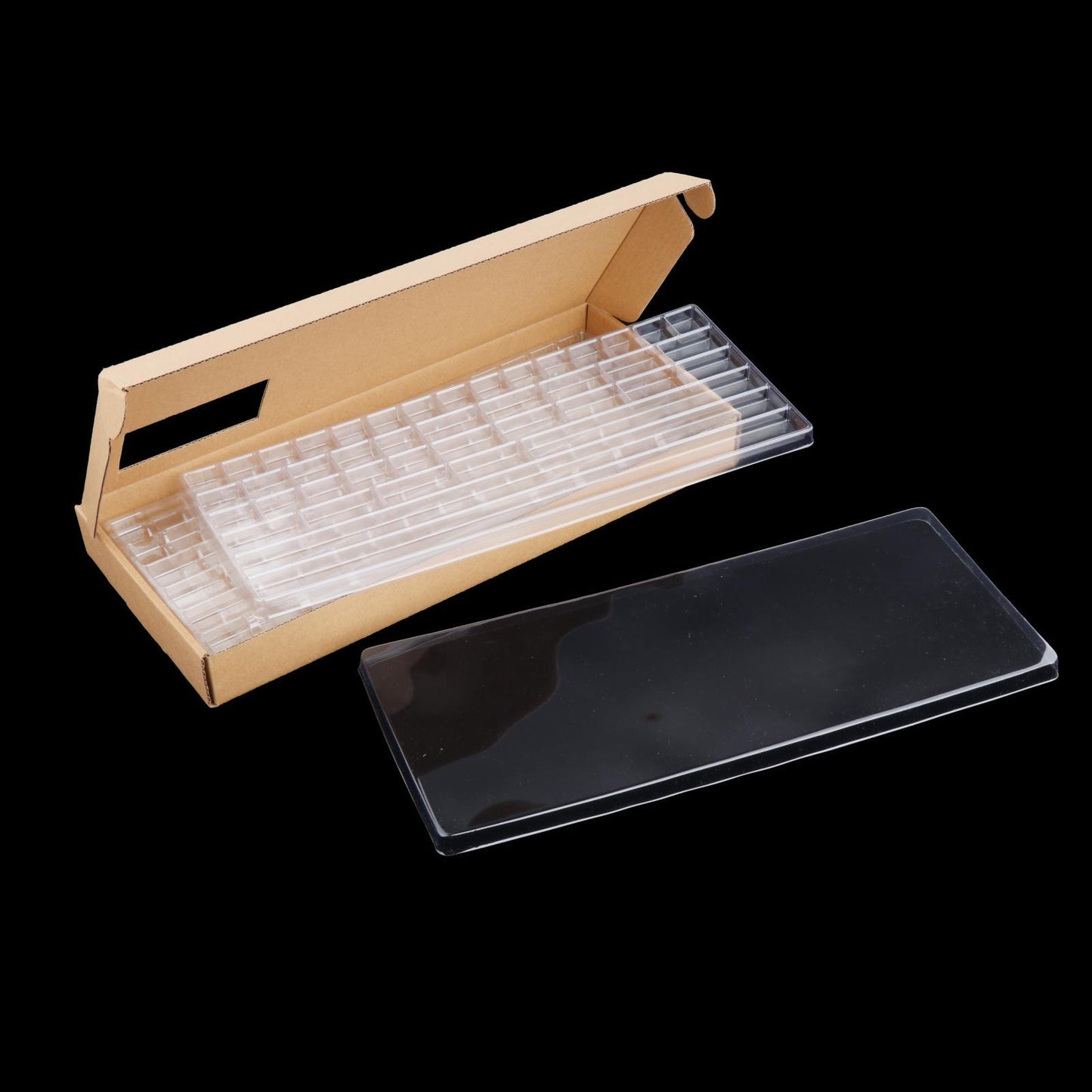 3 Layers Keycap Storage Box w/ Lid with Dividers Keyboard Set Containers
