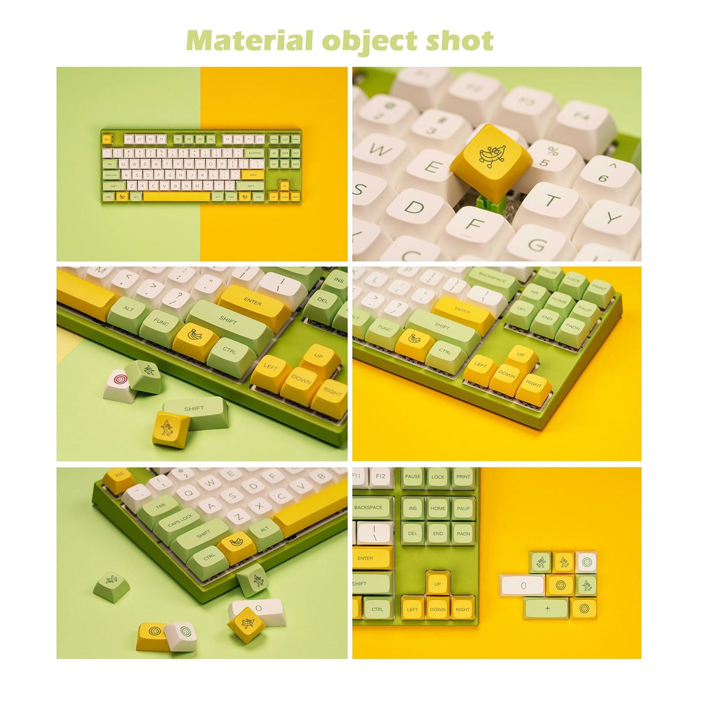 PBT Keycaps 135 Keys Kits Xda Profile Durable for Gaming Mechanical Keyboard