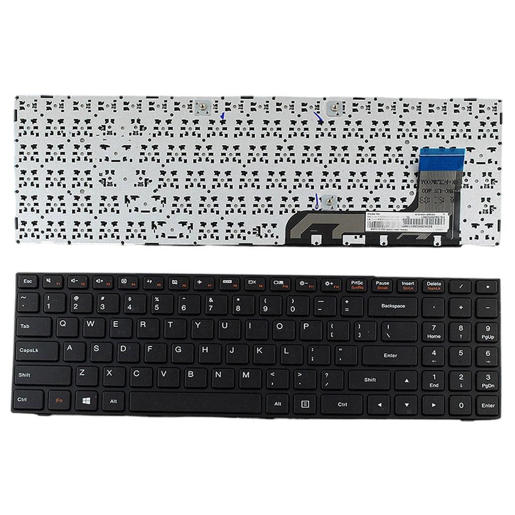 Laptop Keyboard US English for Lenovo IdeaPad 100-15 Black Accessories