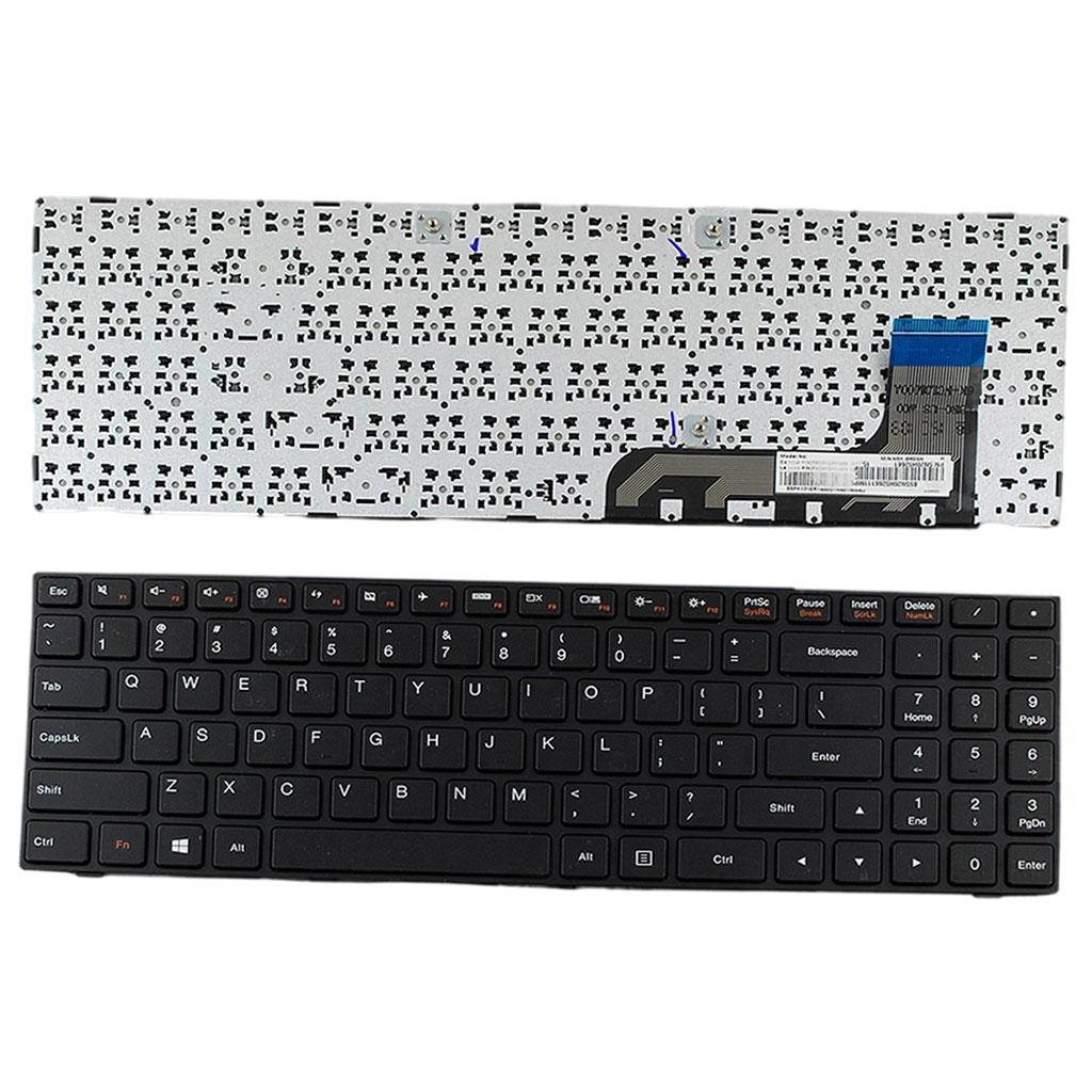 Laptop Keyboard US English for Lenovo IdeaPad 100-15 Black Accessories
