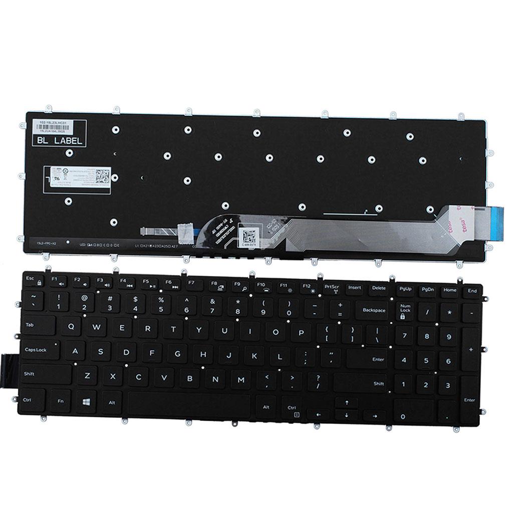 Backlit Keyboard Replacement US English Style for Dell Inspiron Computers
