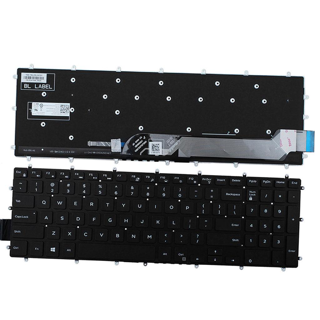 Backlit Keyboard Replacement US English Style for Dell Inspiron Computers