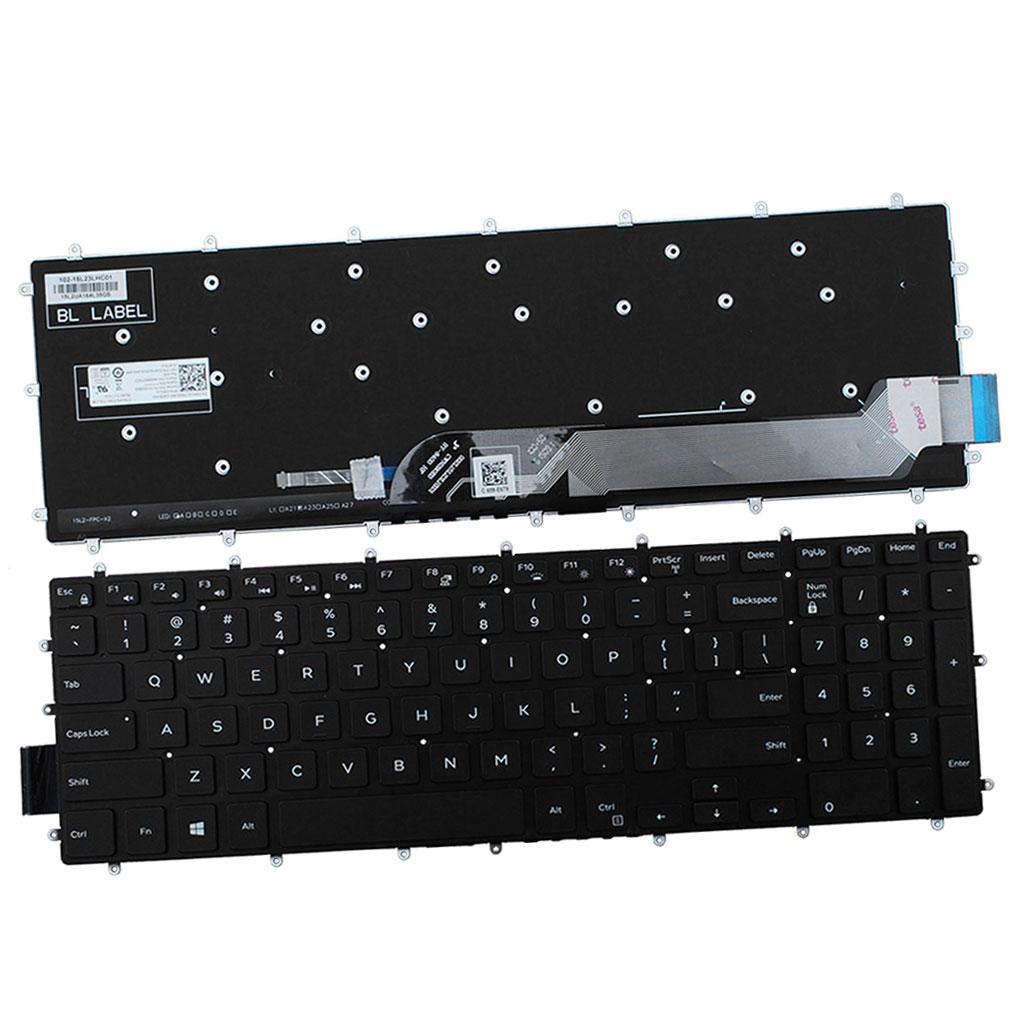 Backlit Keyboard Replacement US English Style for Dell Inspiron Computers