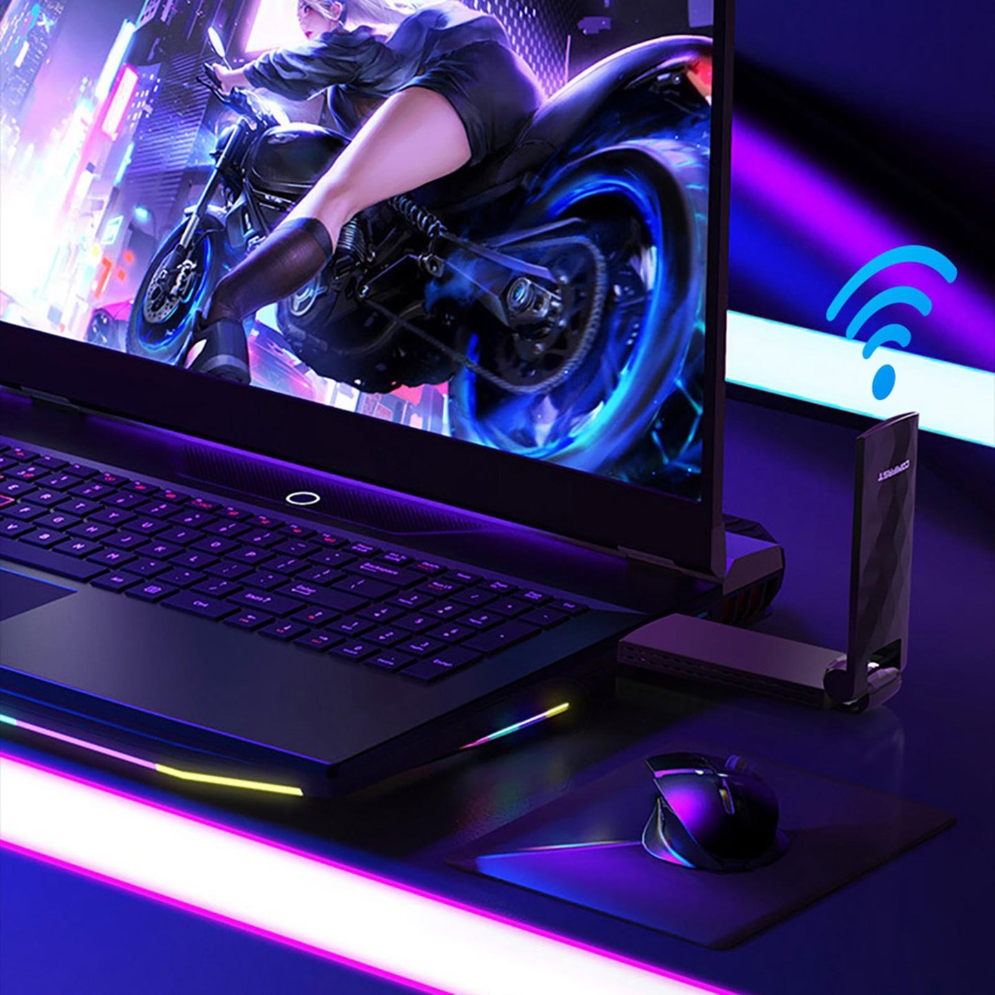 WiFi Adapter 867Mbps USB Dock Wireless Network Card Dual Band WiFi Dongle