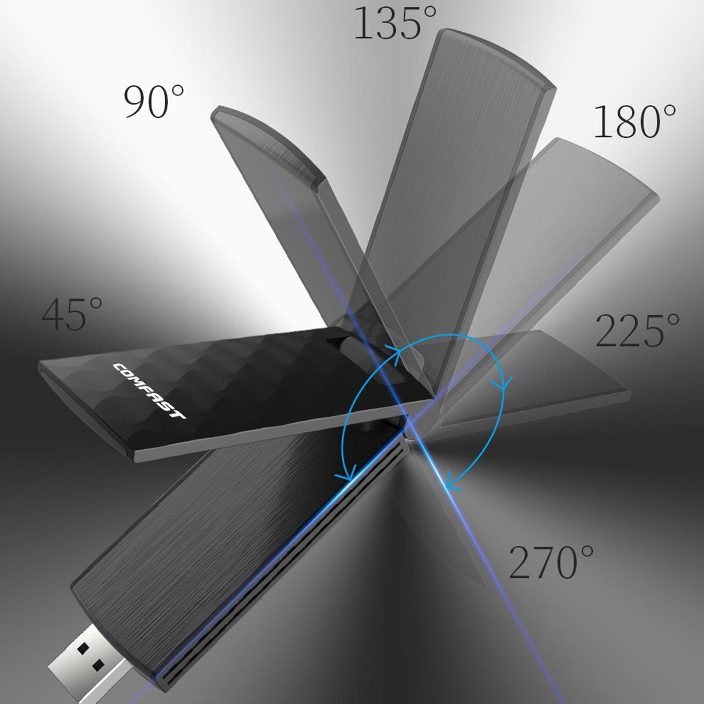 WiFi Adapter 867Mbps USB Dock Wireless Network Card Dual Band WiFi Dongle